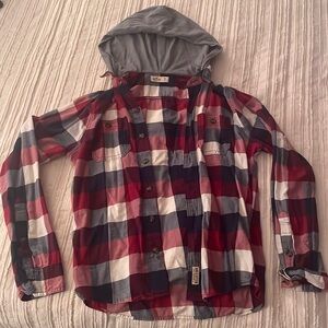 Flannel with hood